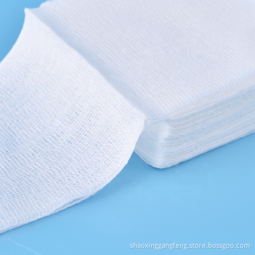 Cotton 10x10 x-ray detectable sterile medical gauze swabs